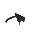 Black Modern Water Faucet with Sleek Design and Multiple Angles View