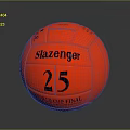 Slazenger Red Cricket Ball Featuring World Cup Final 25 Logo