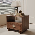 Modern Bedside Cabinet 3d model