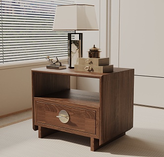 Modern Bedside Cabinet 3d model