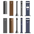 Outdoor Public Pillars In Various Colors With Modern Design And Functional Features