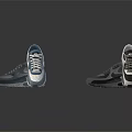 Stylish Sneakers Shoes In Various Colors With Modern Design Displayed On Black Surface