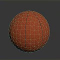 Vibrant Red Basketball With Black Stitches And Textured Surface For Daily Use