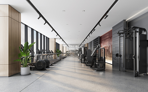 Modern Gym 3d model