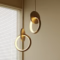 Modern Luxury Gold Ring Pendant Light with Stylish Design for Dining Room