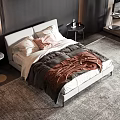 Style Commodity Bed 3d model