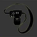 Nikon camera SLR camera card machine 3d model