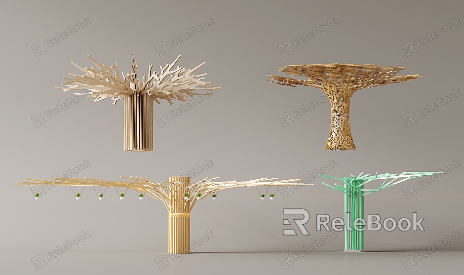 Modern Decorative Column Tree-shaped Column Special-shaped Column Interior Decorative Column model