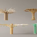 Modern Decorative Column Tree-shaped Column Special-shaped Column Interior Decorative Column 3d model