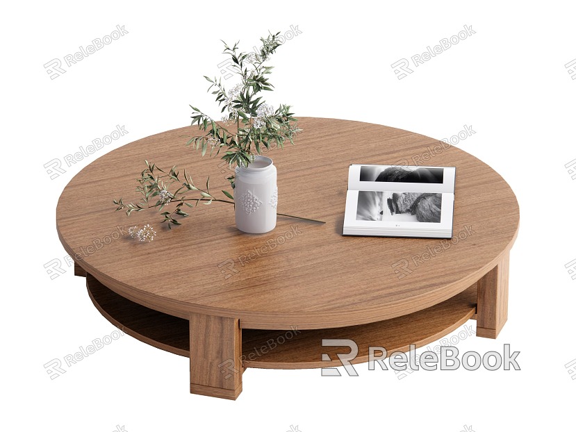 Log wind coffee table model