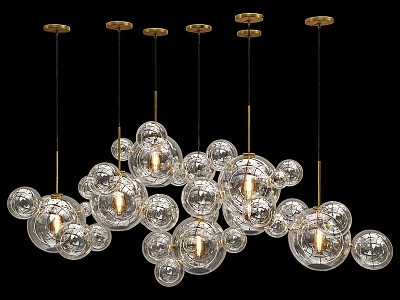 Light Luxury Multi-Head Bulb Chandelier model