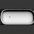 Green Marble Bathtub With White Interior And Silver Faucet Design