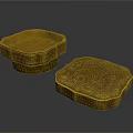 Vintage Brass Storage Boxes With Intricate Carved Patterns For Home Decor 3d model