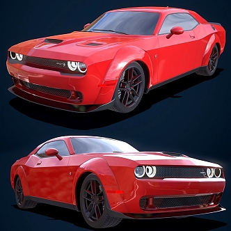 Hyundai Dodge Challenger Car 3d model