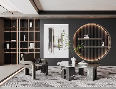Modern coffee table 3d model
