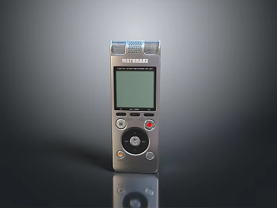 REMAXPRO Digital Voice Recorder With Screen Control Buttons And Built In Microphones 3d model
