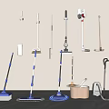 Wall Mounted Household Cleaning Tools With Mops Brooms Vacuum Cleaner And Bucket