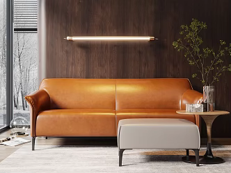 Modern LEOLUX double sofa 3d model