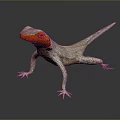 Lizard Anime Lizard Cartoon Lizard Reptile Cold Blooded Animal Reptile 3d model