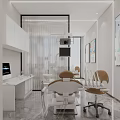 Modern Dental Clinic Interior With Dental Chair Posters And Equipment