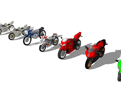 Cool motorcycle combination motorcycle motor vehicle 3d model