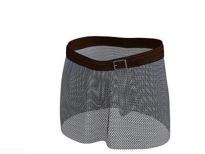 shorts stockings fishing net 3d model