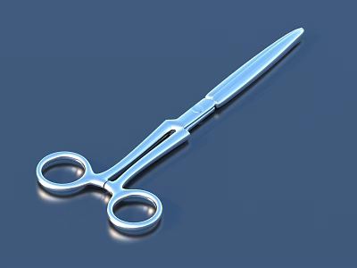 Stainless Steel Surgical Scissors With Precision Blades And Ring Handles For Medical Use 3d model