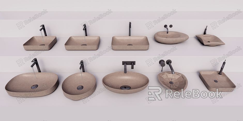 Silent wash basin model