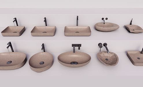 Silent wash basin 3d model