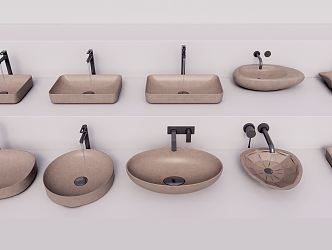 Silent wash basin 3d model