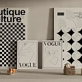 Boutique Culture Vogue Wall Art Decor With Geometric Prints And Home Accessories
