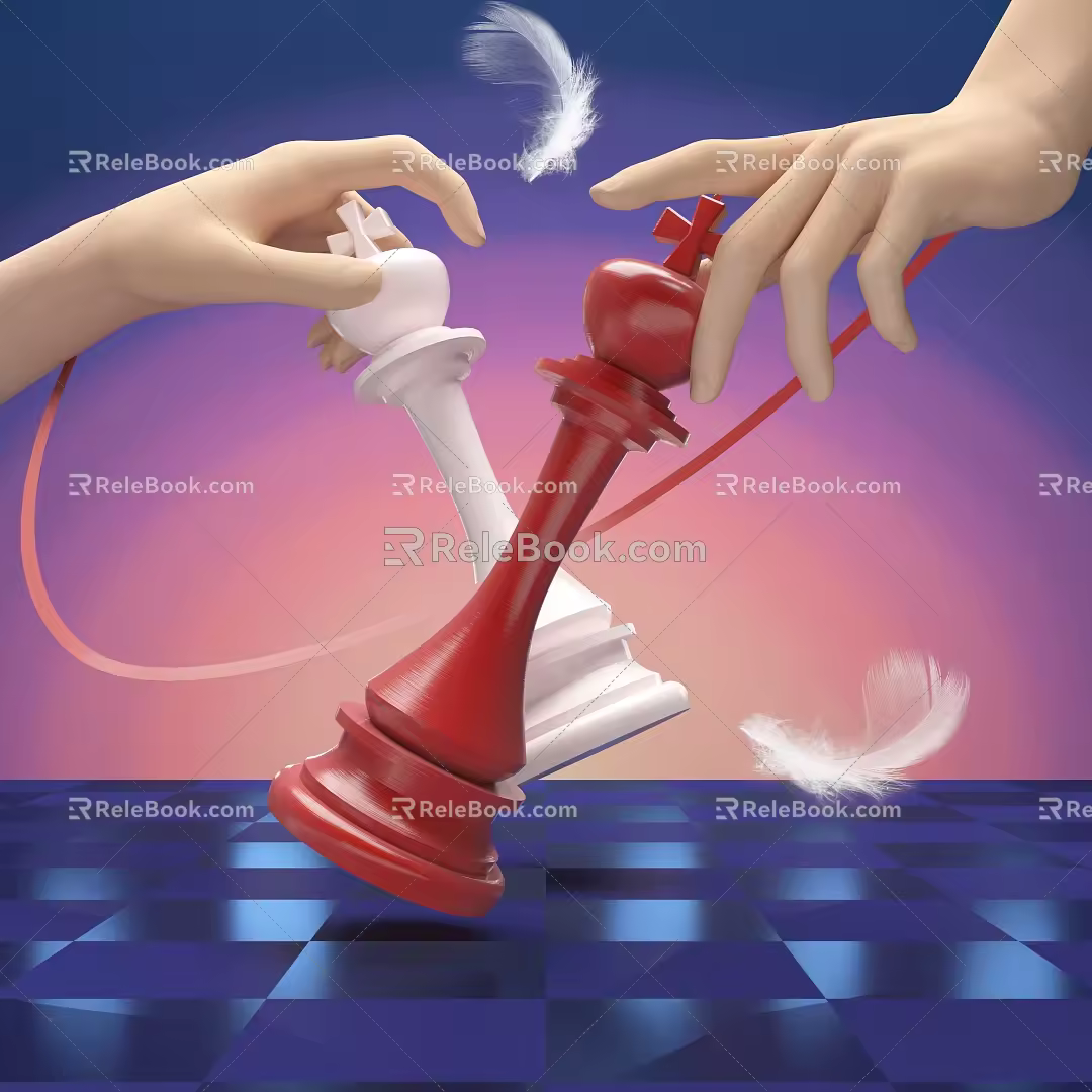 3d US Chen scene window studio background exhibition hall DP point punch point photo background 3d model