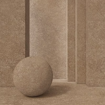 Beige Stone Textured Floor Tiles For Modern Interior Space Design And Decor 3d model