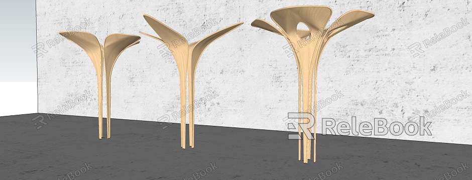 Modern Special-shaped Column Creative Column Decorative Column Package Column Modeling Column Petals Column model