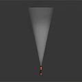 Flashlight flashlight military flashlight 3d model