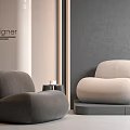 Modern Ligne Roset Pukka Lazy Sofa Corner Single Sofa 3d model