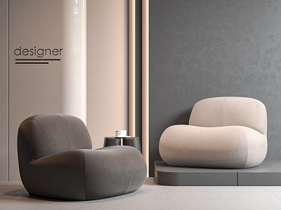 Modern Ligne Roset Pukka Lazy Sofa Corner Single Sofa 3d model