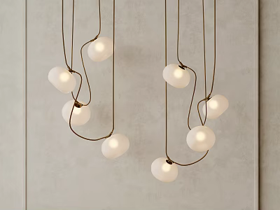 Modern chandelier 3d model