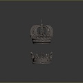 European-style crown crown crown crown home accessories 3d model