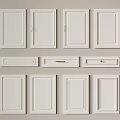 White Hinged Doors With Various Stylish Panel Designs For Interior Spaces