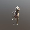 3D Anatomical Model of Dog Showing Skeleton Muscles and Internal Organs