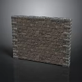 Architectural Brick Wall Structure With Textured Gray Bricks And Mortar Joints