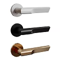 Stylish Door Handles in White Black and Gold Finishes for Modern Homes