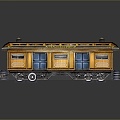 vintage train steam train train carriage locomotive head steam car carriage train modern vehicle 3d model