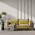 Modern Combination Sofa Fabric Double Sofa 3d model