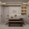 Modern Minimalist Bedroom Interior Design With Bed Decorative Pillows Built In Wardrobes And Ambient Lighting