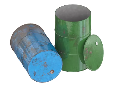 Paint bucket chemical bucket iron bucket iron bucket 3d model