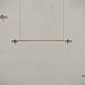 Minimalist Modern Pendant Lights With Long Metal Bar Design For Kitchen Ceiling