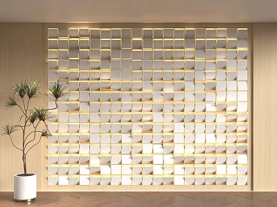 Grid background wall Internet celebrity background wall creative wall exhibition hall background wall convertible background wall interactive background wall 3d model