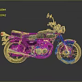 Vintage Black Motorcycle Featuring Chrome Accents Classic Design And Shiny Exhaust